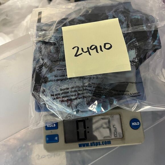 Cabi Button Down Blouse Long Sleeve Top Blue Abstract Print Artsy Work Shirt S - Picture 12 of 12